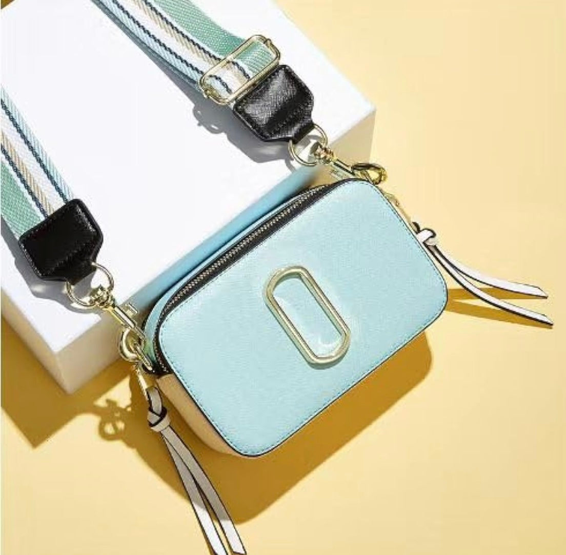 Designer Inspired Crossbody -Blue