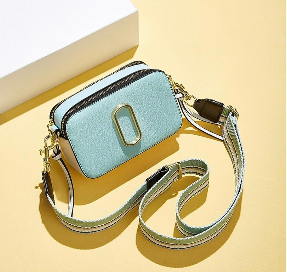 Designer Inspired Crossbody -Blue