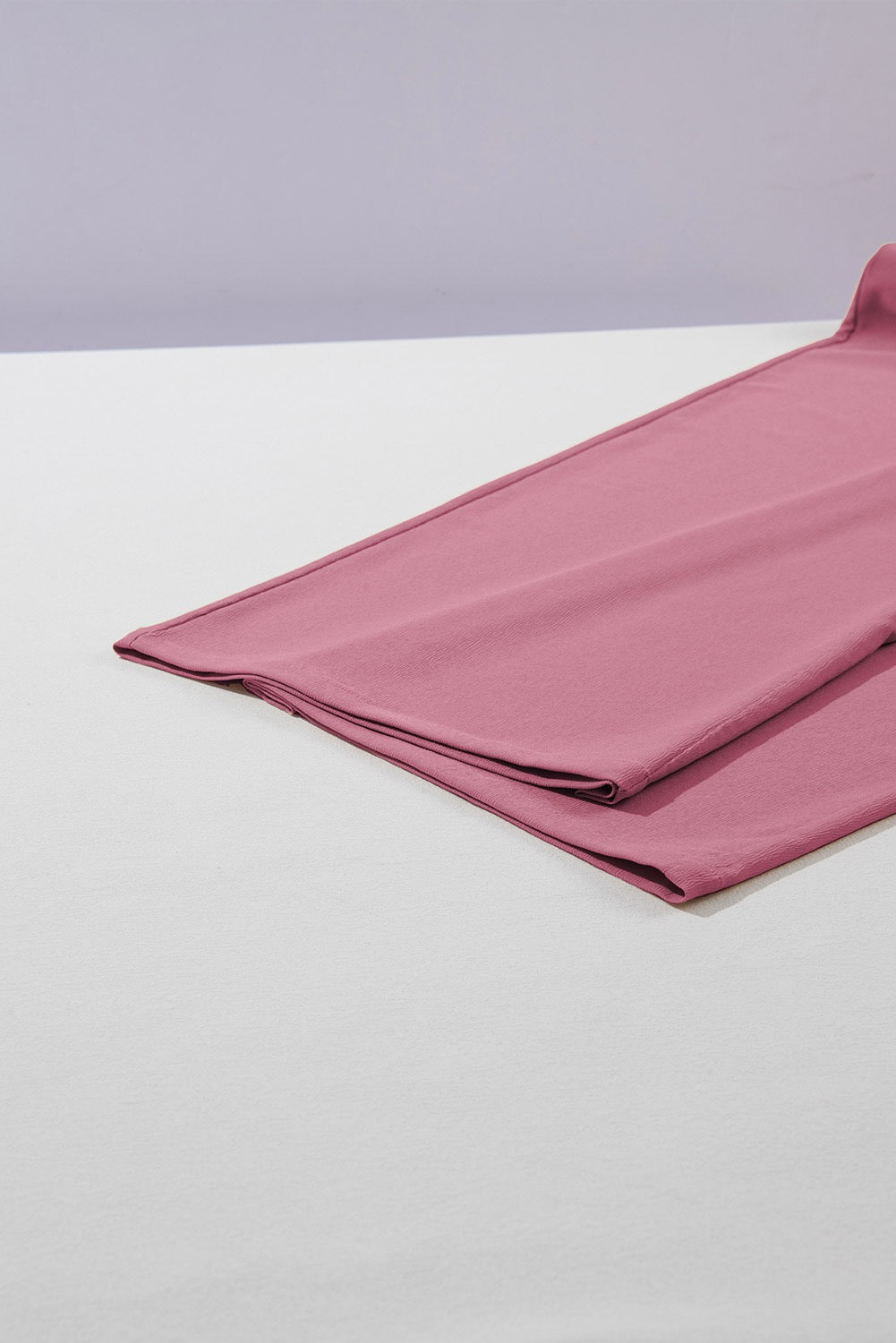 High Waist Tie Front Pants - Rose