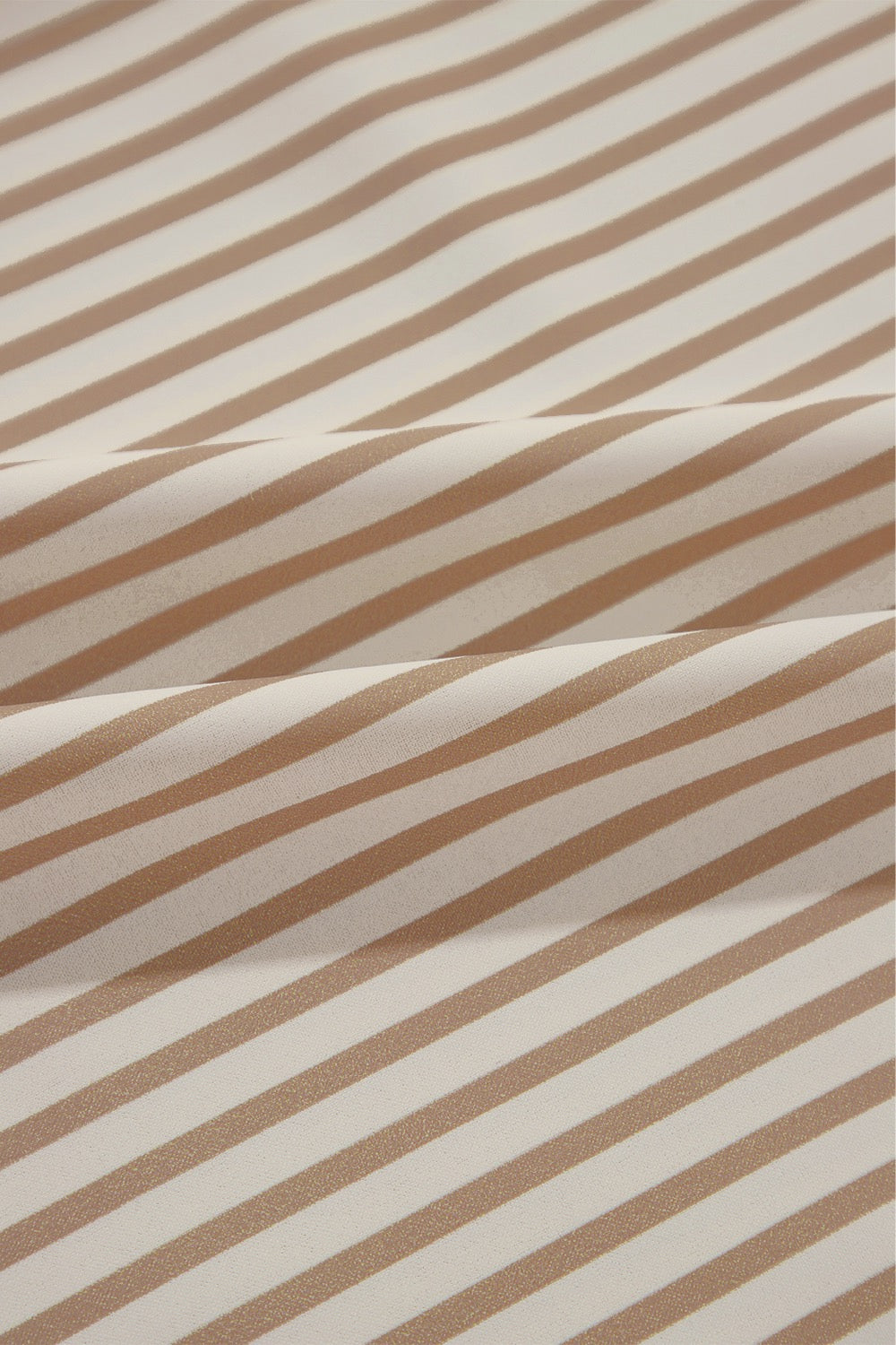 Stripe Wide Leg Drawstring Pants- Khaki