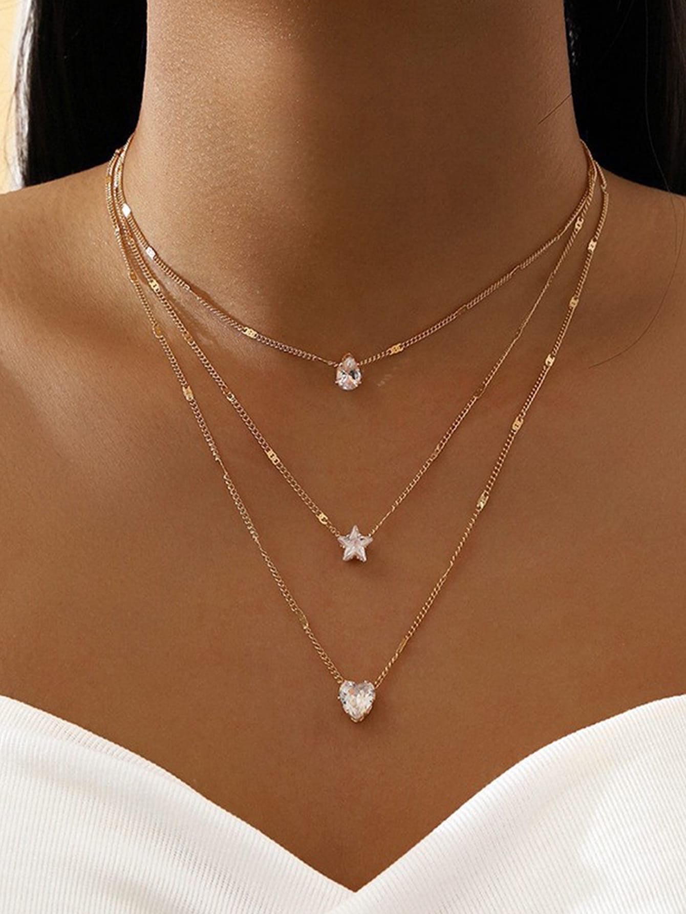 Trifecta Gold Necklace