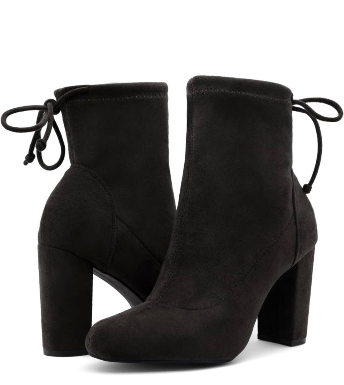 Ankle Tie Bootie Black