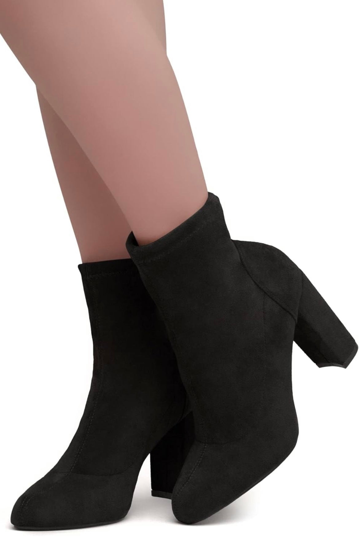 Ankle Tie Bootie Black