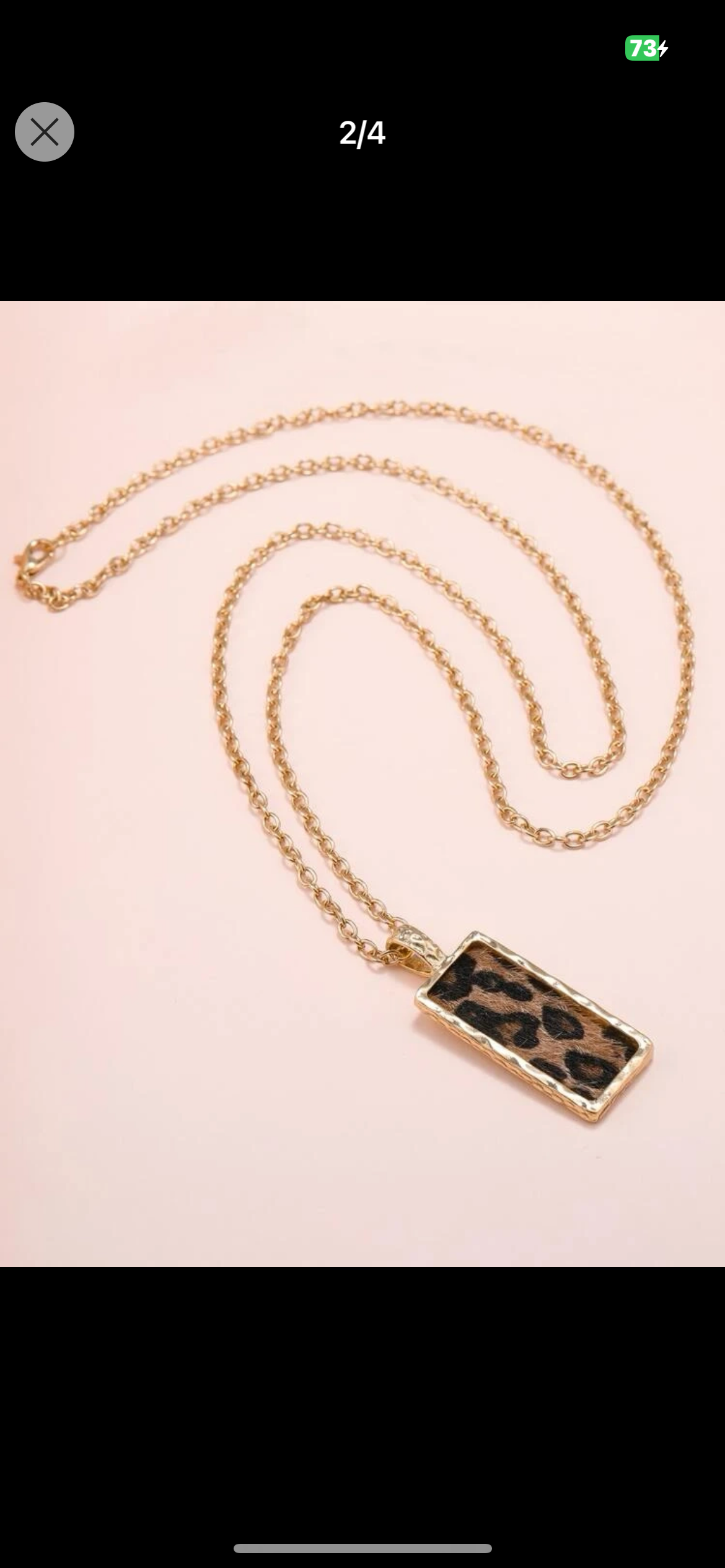 Roar Leopard Animal Print Necklace