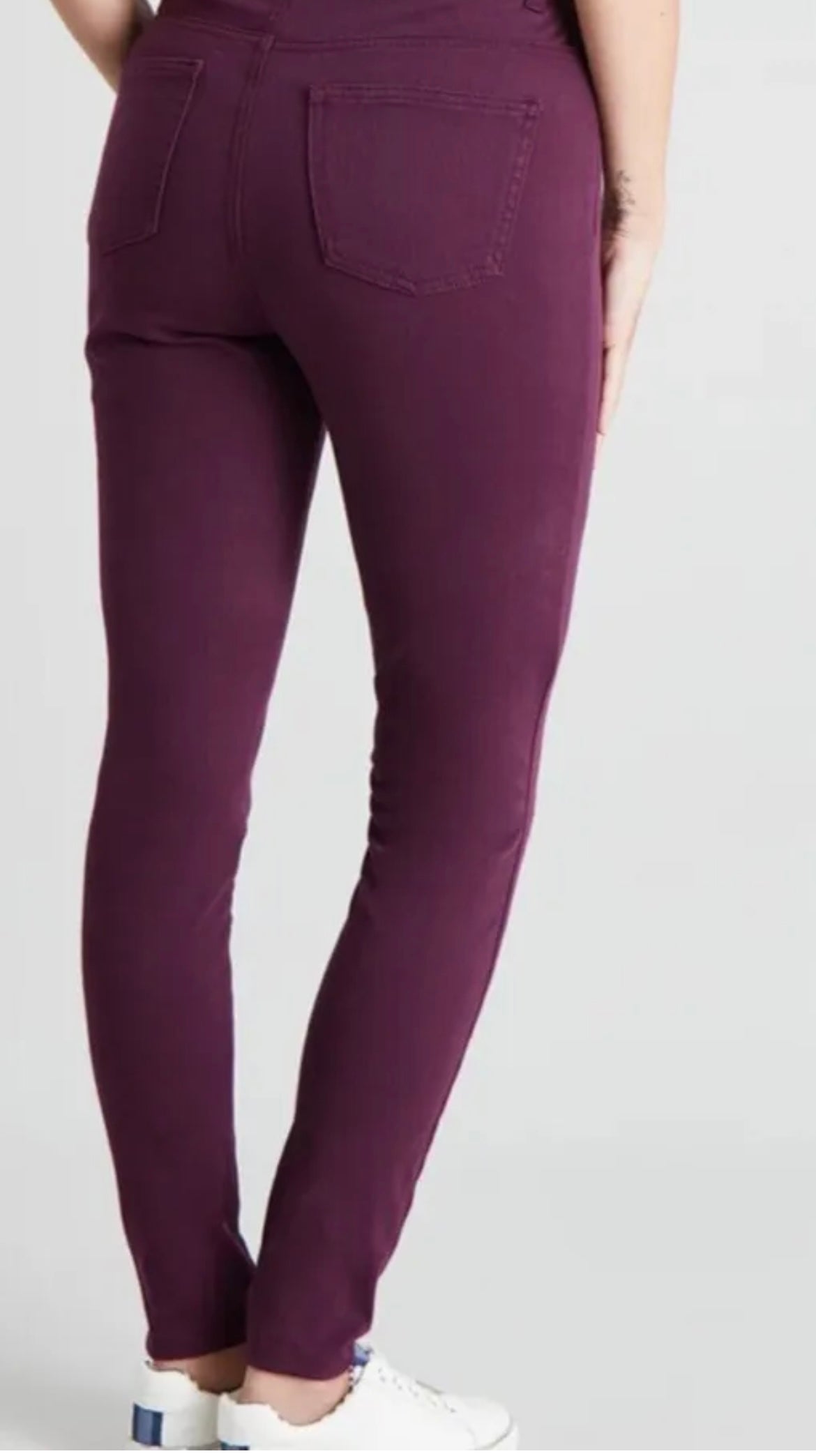 Missy Hyper Stretch Jeans - Burgandy