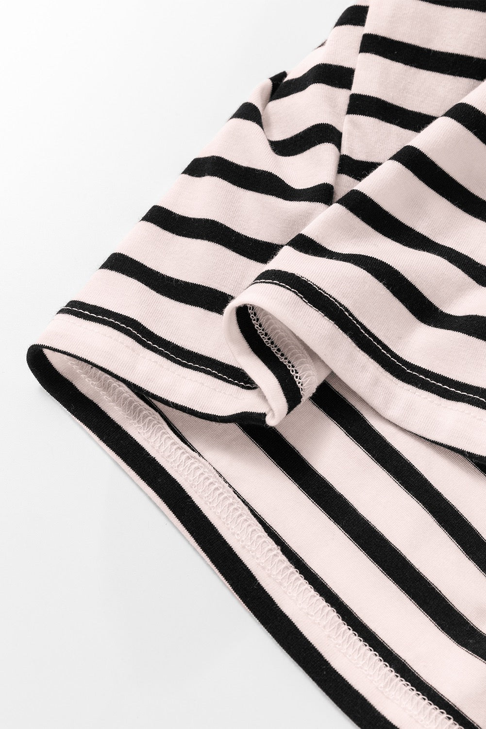 Stripe Sleeveless Button Maxi Dress - Black/White