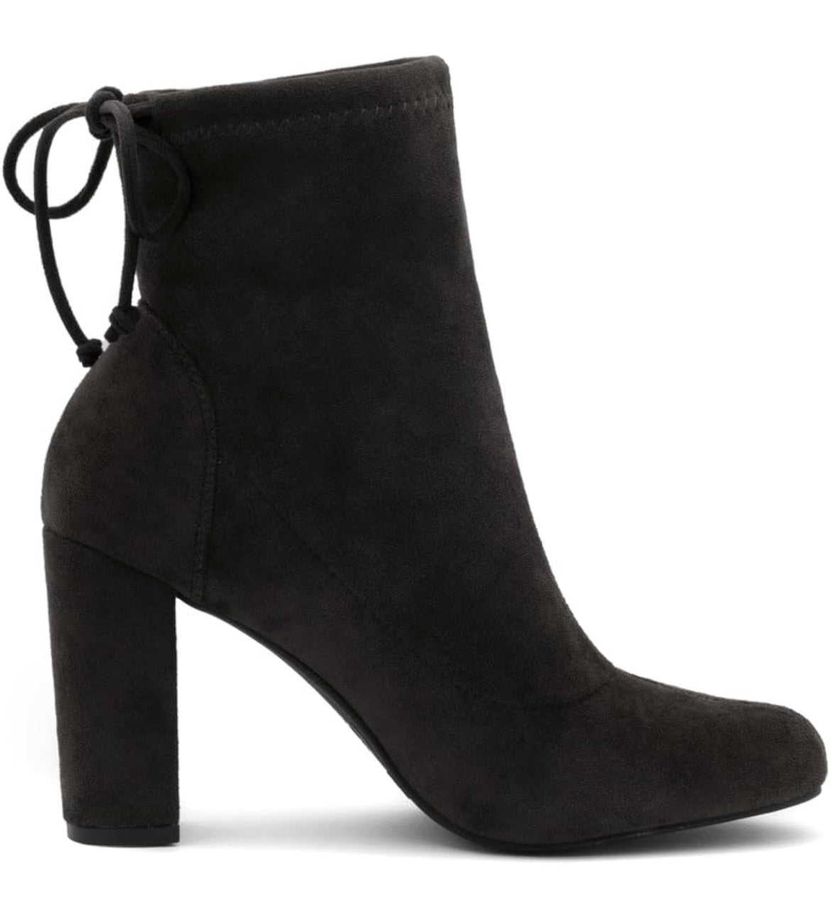 Ankle Tie Bootie Black