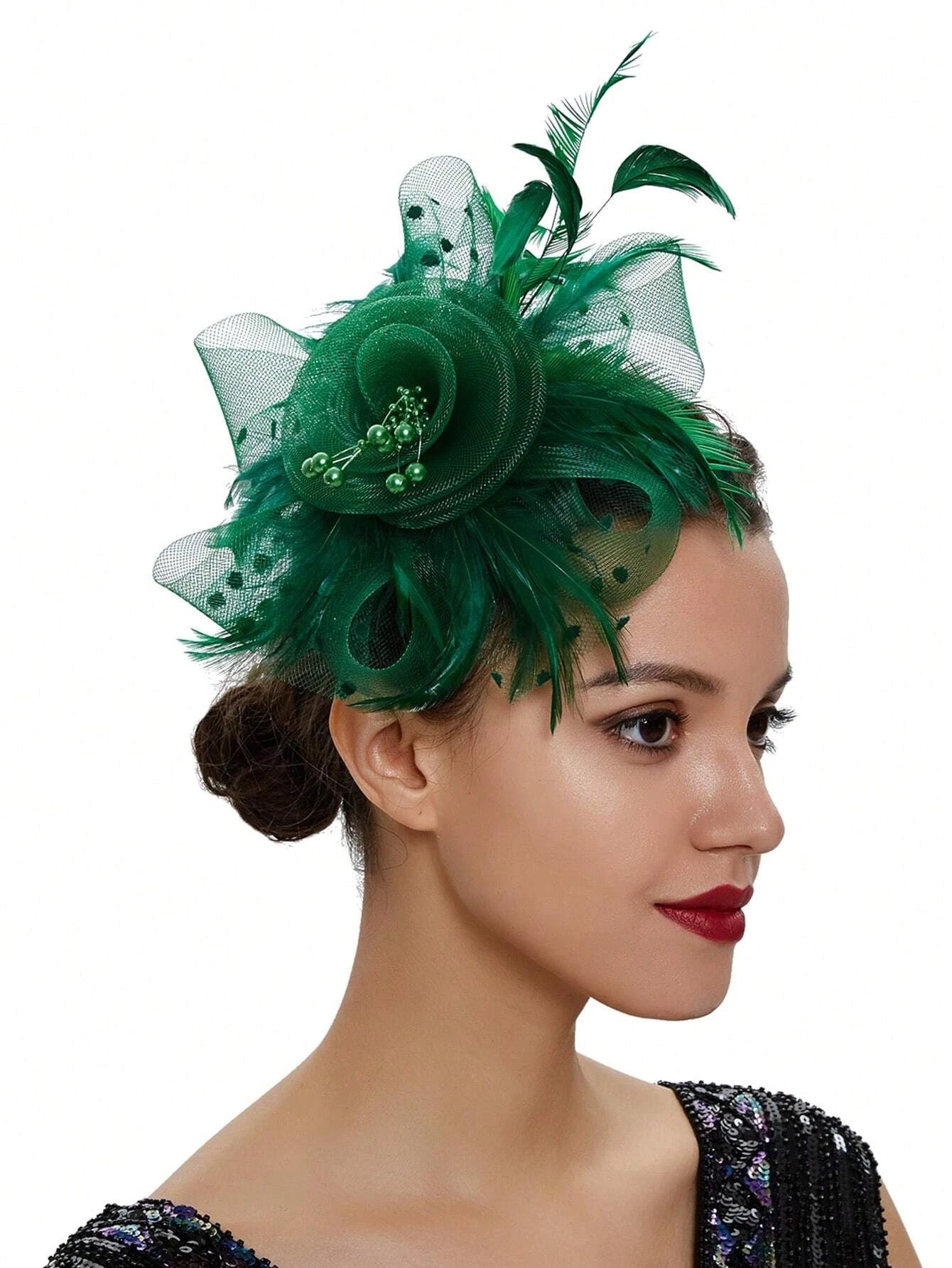Fascinator Hat- Green
