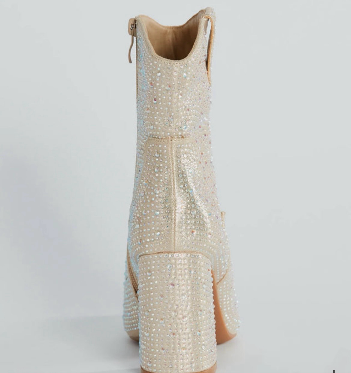 Rhinestone Cowboy Boots - Gold