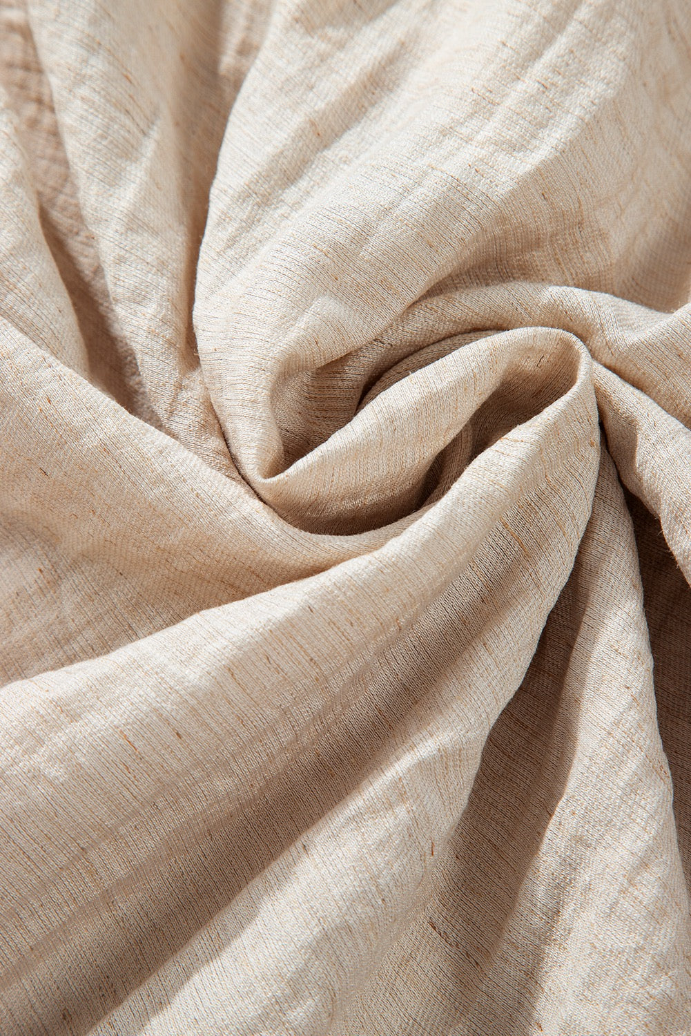 Front Tie Wide Legs Pants- Beige