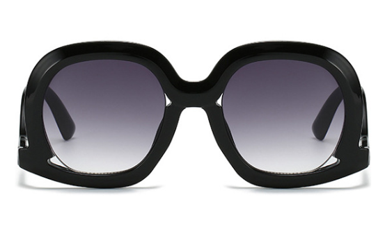 Retro Inspired Sunglasses - Black/Gray
