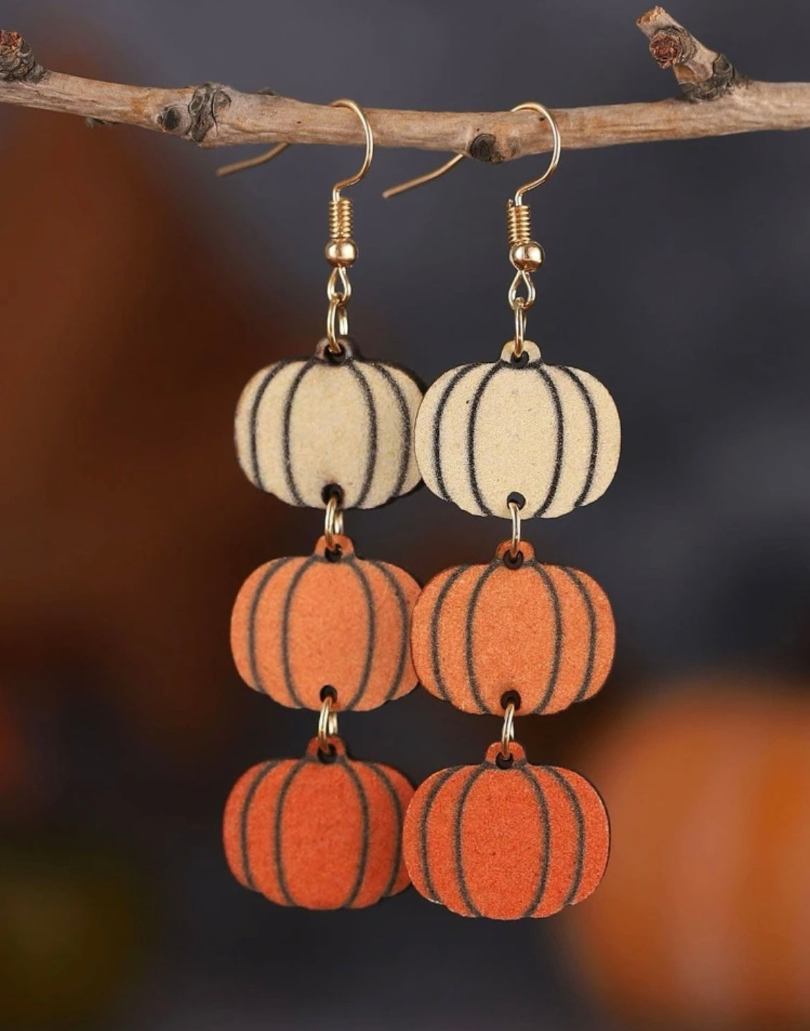 Pumpkins Everywhere Earring