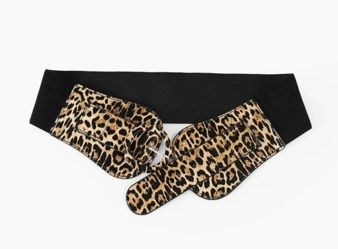 Leopard Buckle Belt