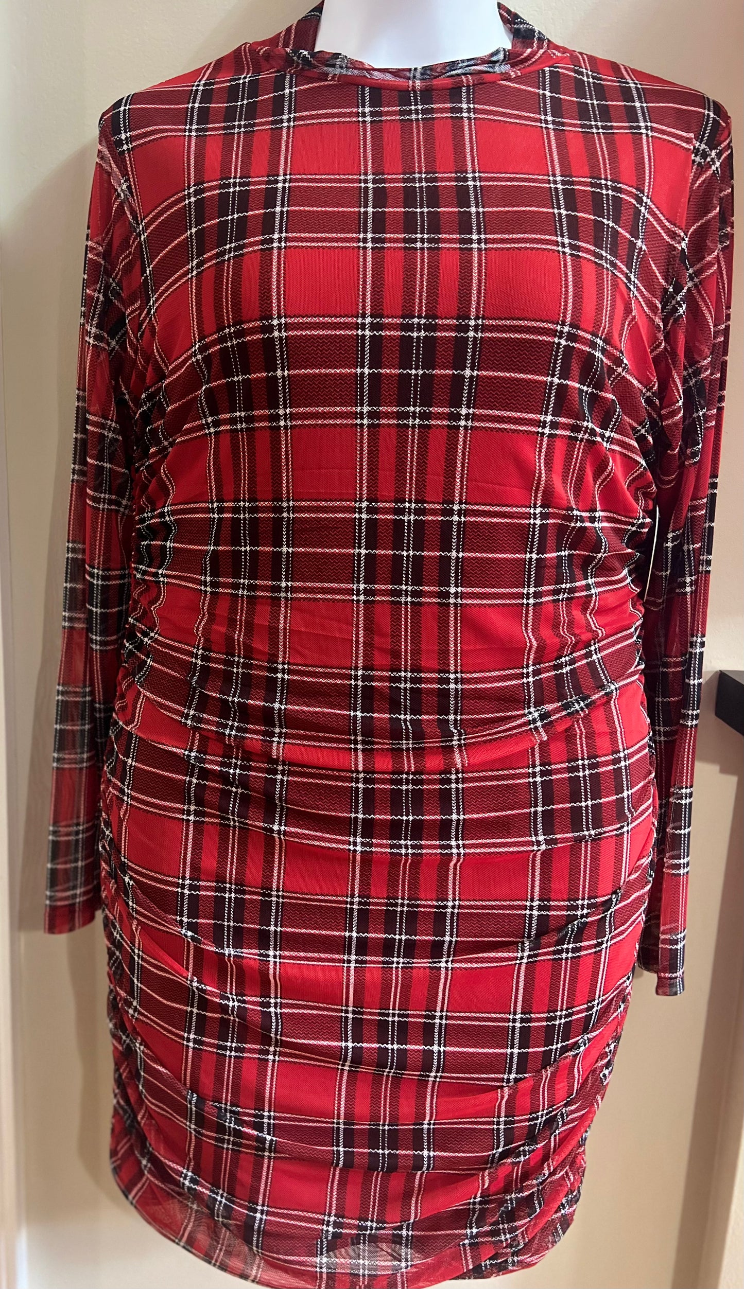 Red Plaid Dress