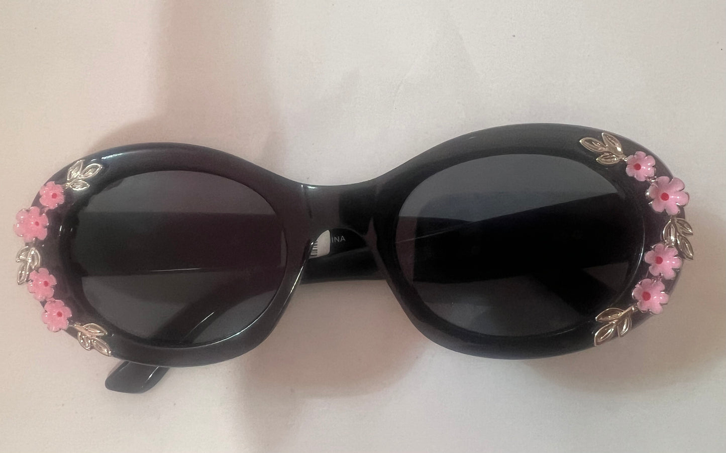 Floral Sunglasses - Black