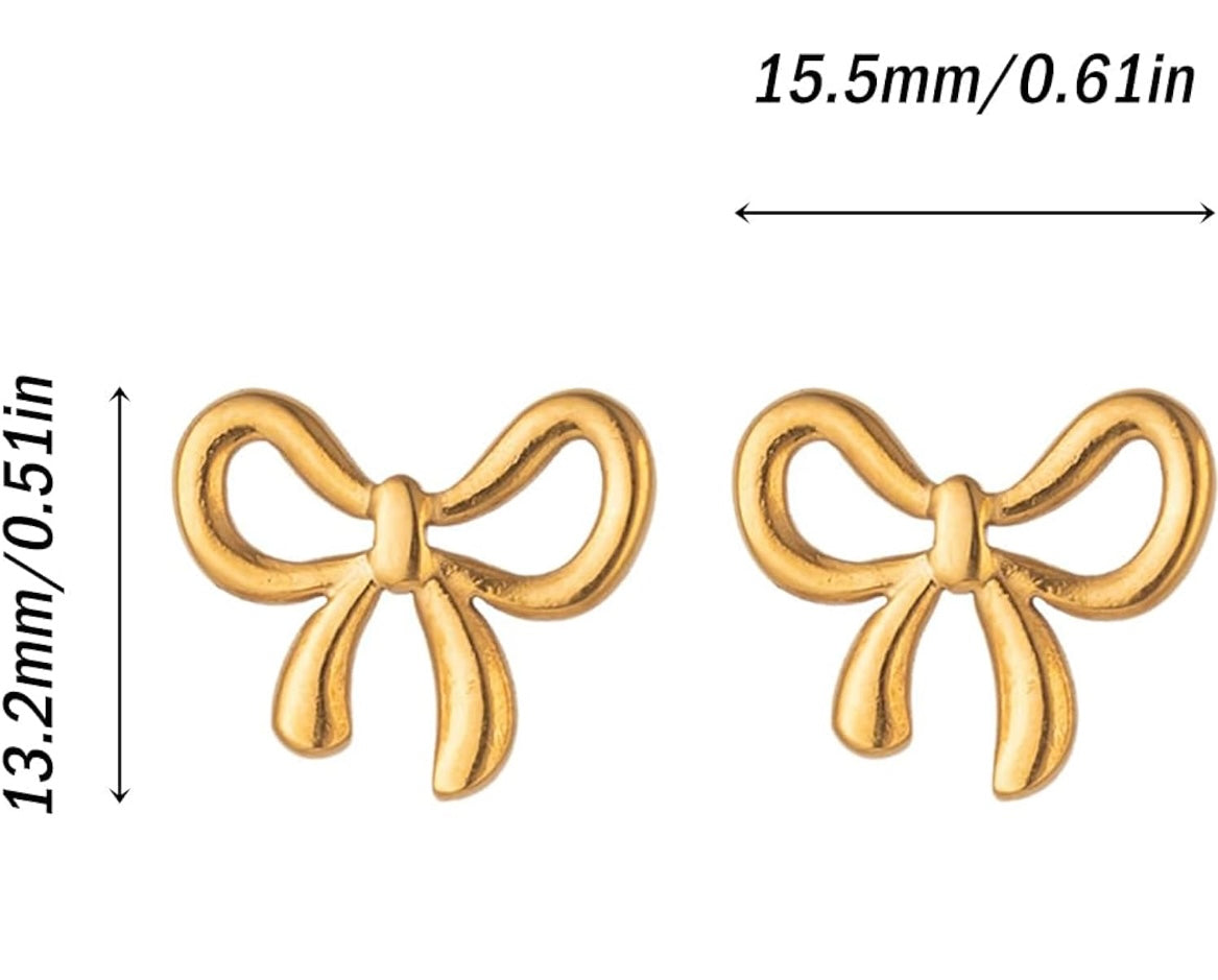 Bow Knot Earring - Gold