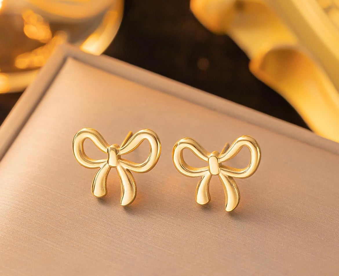 Bow Knot Earring - Gold