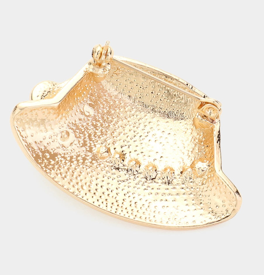 Flower Pin Broach- Pink and Green