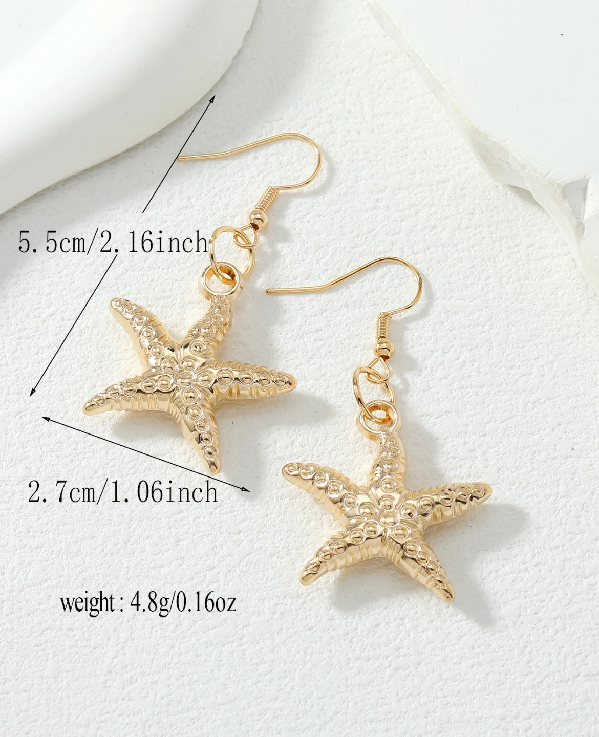 Starfish Earring -Gold