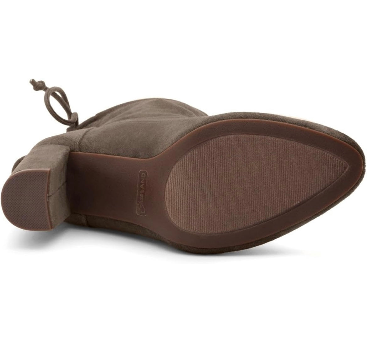 Ankle Tie Bootie - Taupe