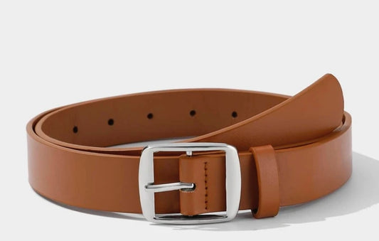 Classic Buckle Belt -Saddle Brown
