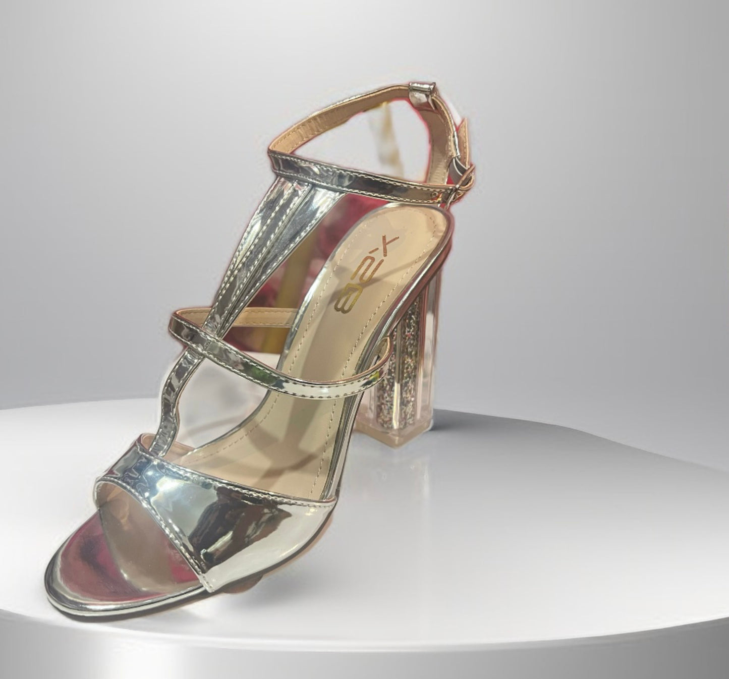 Silver Strap Sandal
