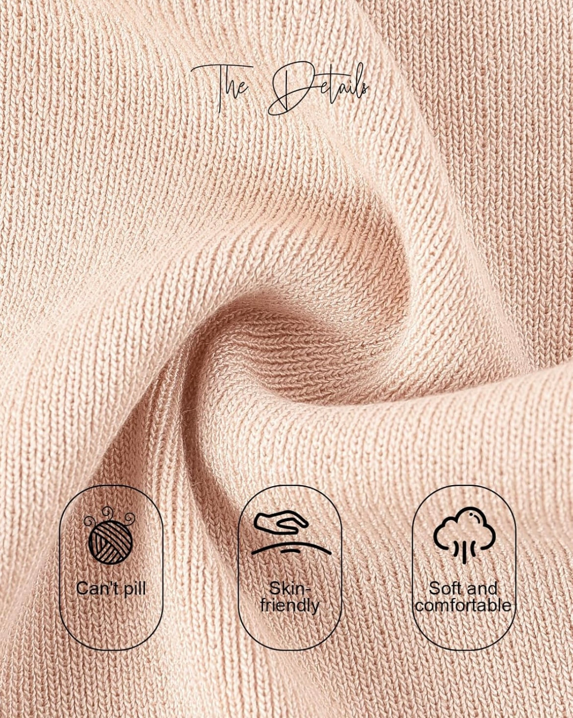 Two Piece Knit Top & Bottom Coordinate Set - Khaki