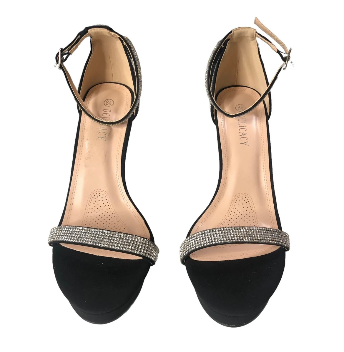 Rhinestone Sandals - Black
