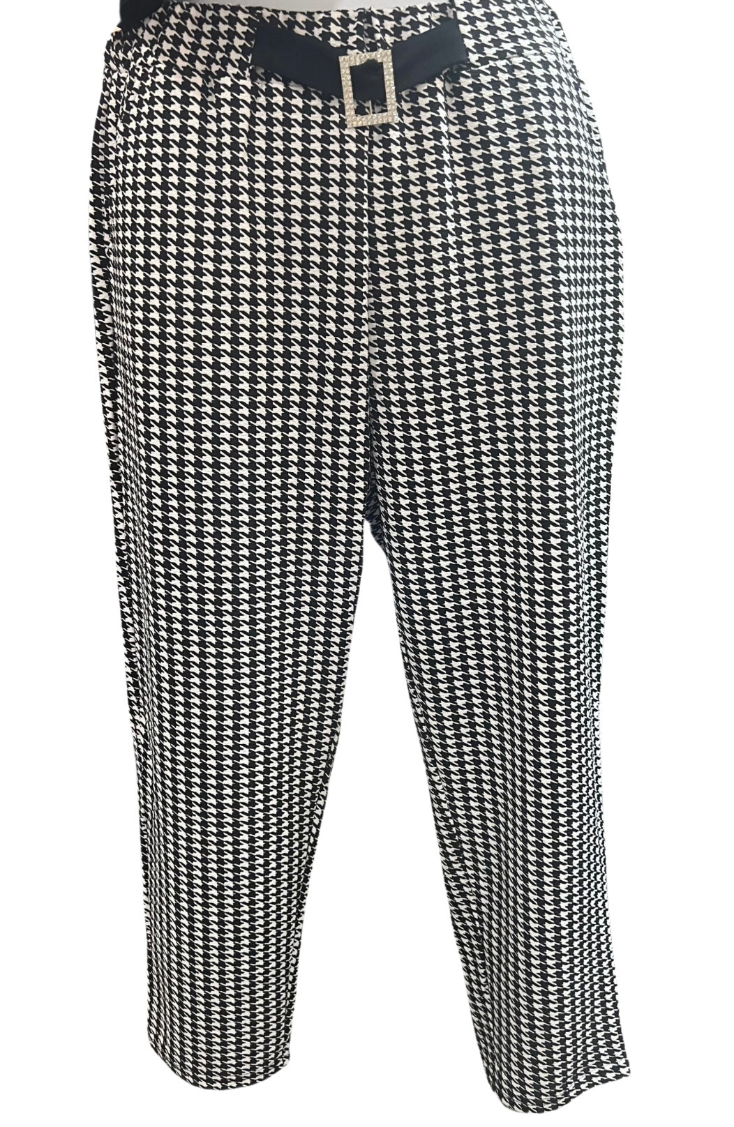 Black & white houndstooth best sale womens pants