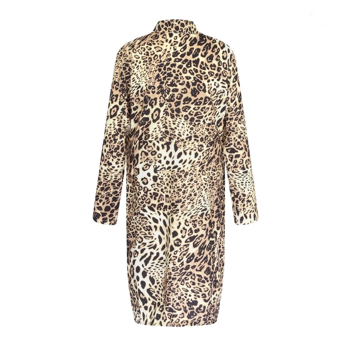 Rusche V Tie Dress- Leopard Animal Print