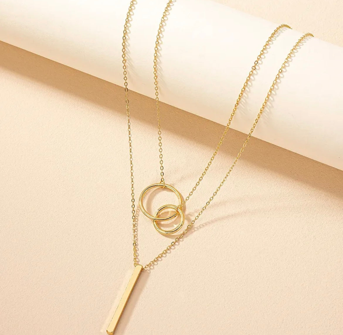 Double Layer Bar Chain- Gol