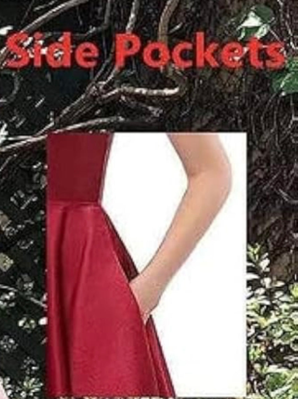 Lace V Gown-Red