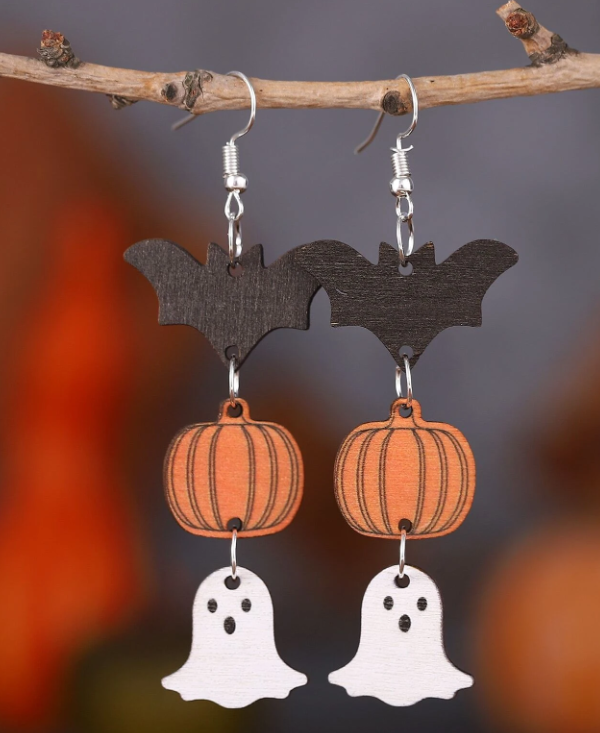 Boo Halloween Earrings