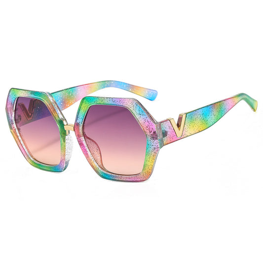 Rainbow Print Sunglasses
