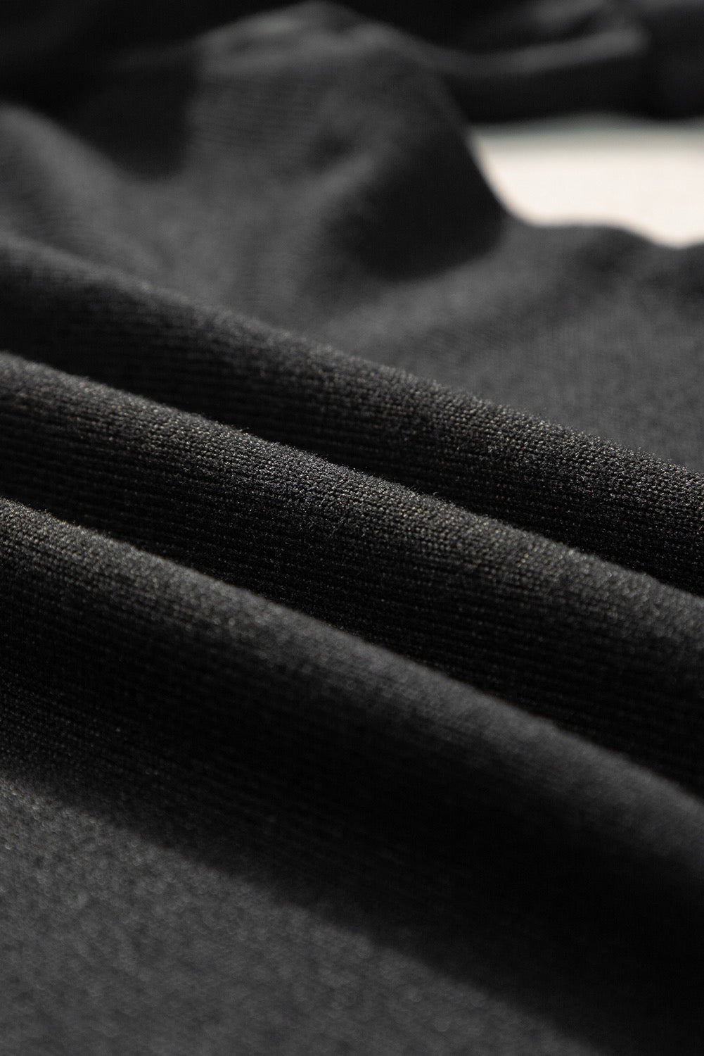 Ribbed Sleeve Shirt - Black