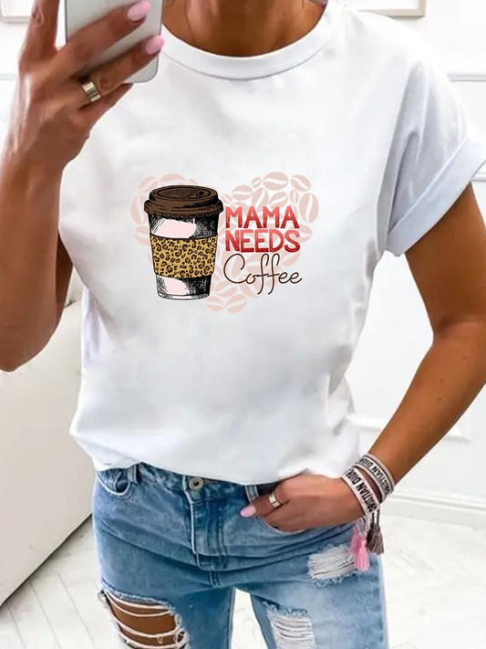 Mama Needs Coffee Graphic -T Shirt