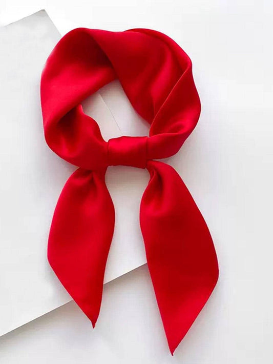 Silk Inspired Scarf - Red