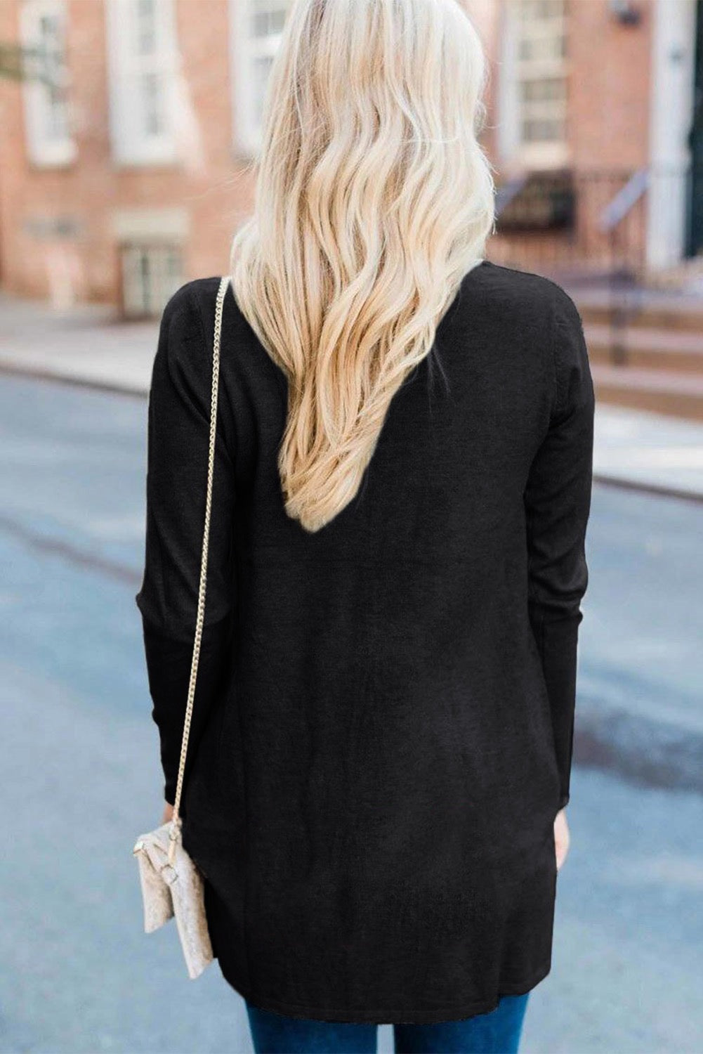 Open Cardigan- Black