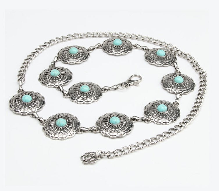 Turquoise Waist Chain Belt
