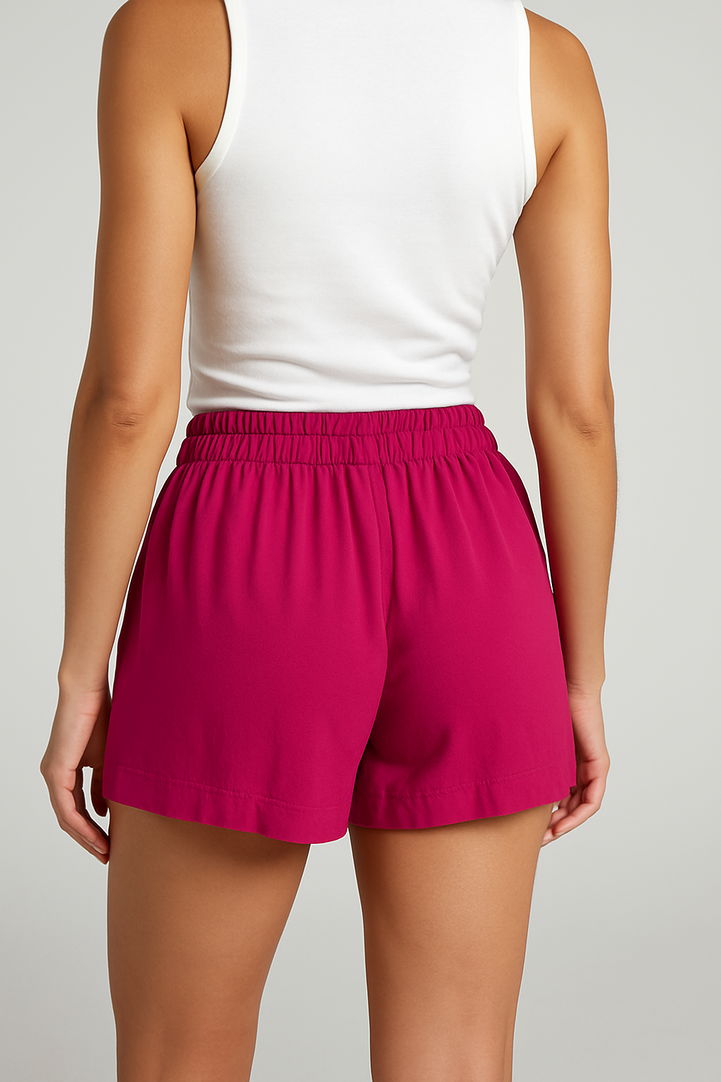 Front Tie shorts - Pink
