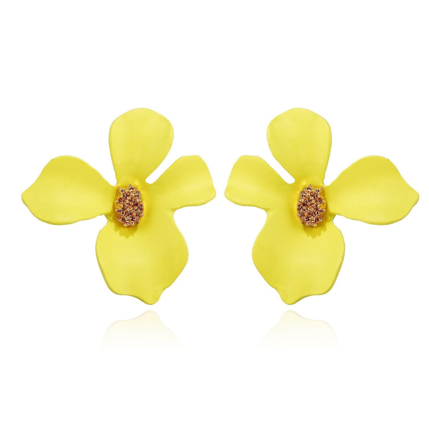 Floral Earring - Yellow