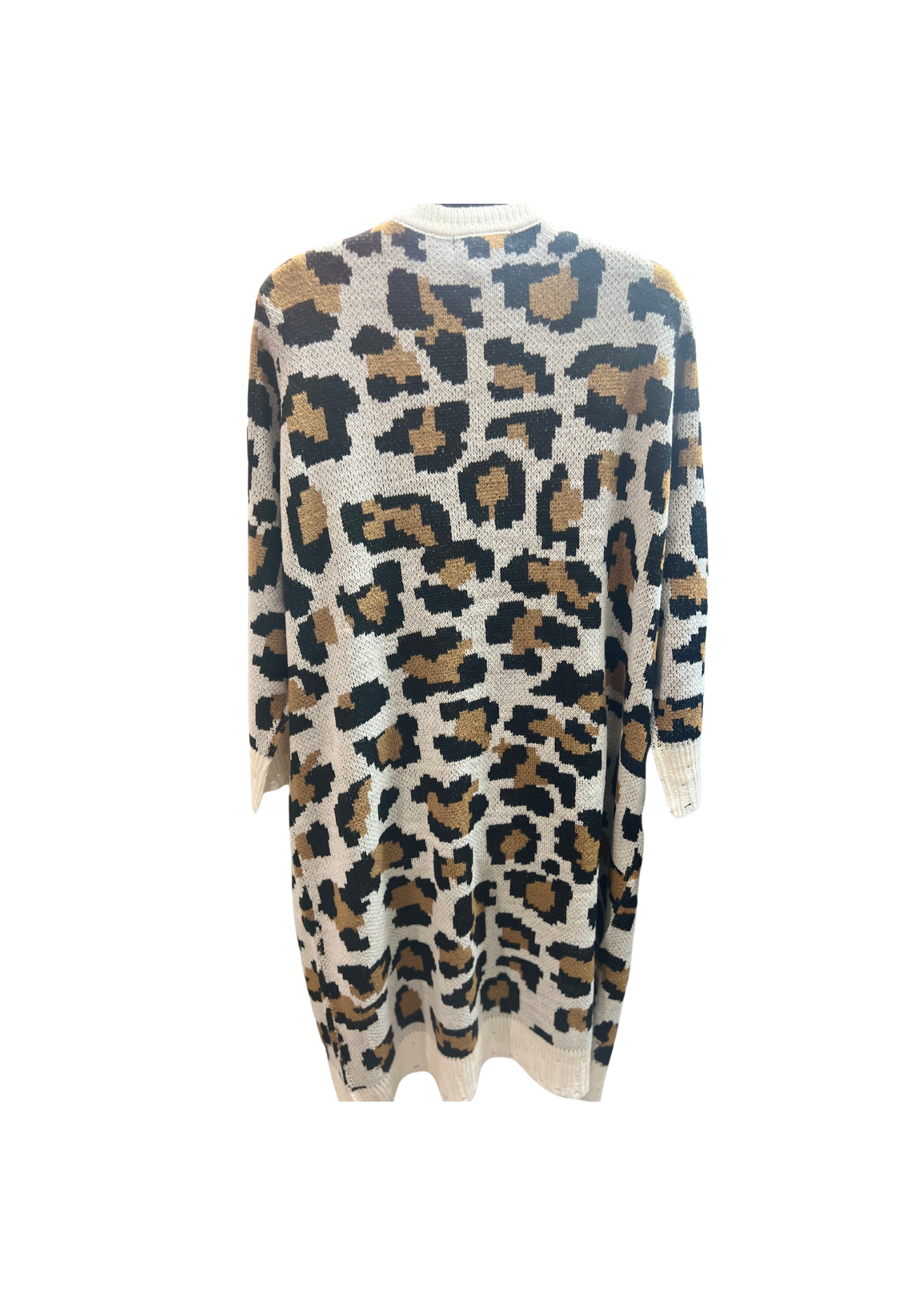 Leopard Long Cardigan Sweater