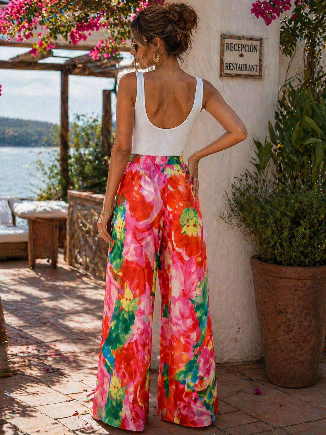 Natori Floral Print Pants - Multi-Color