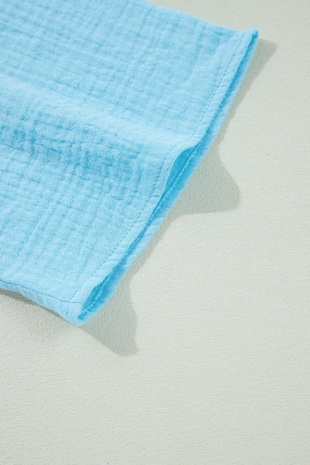 Crinkled Blouse - Aruba Blue