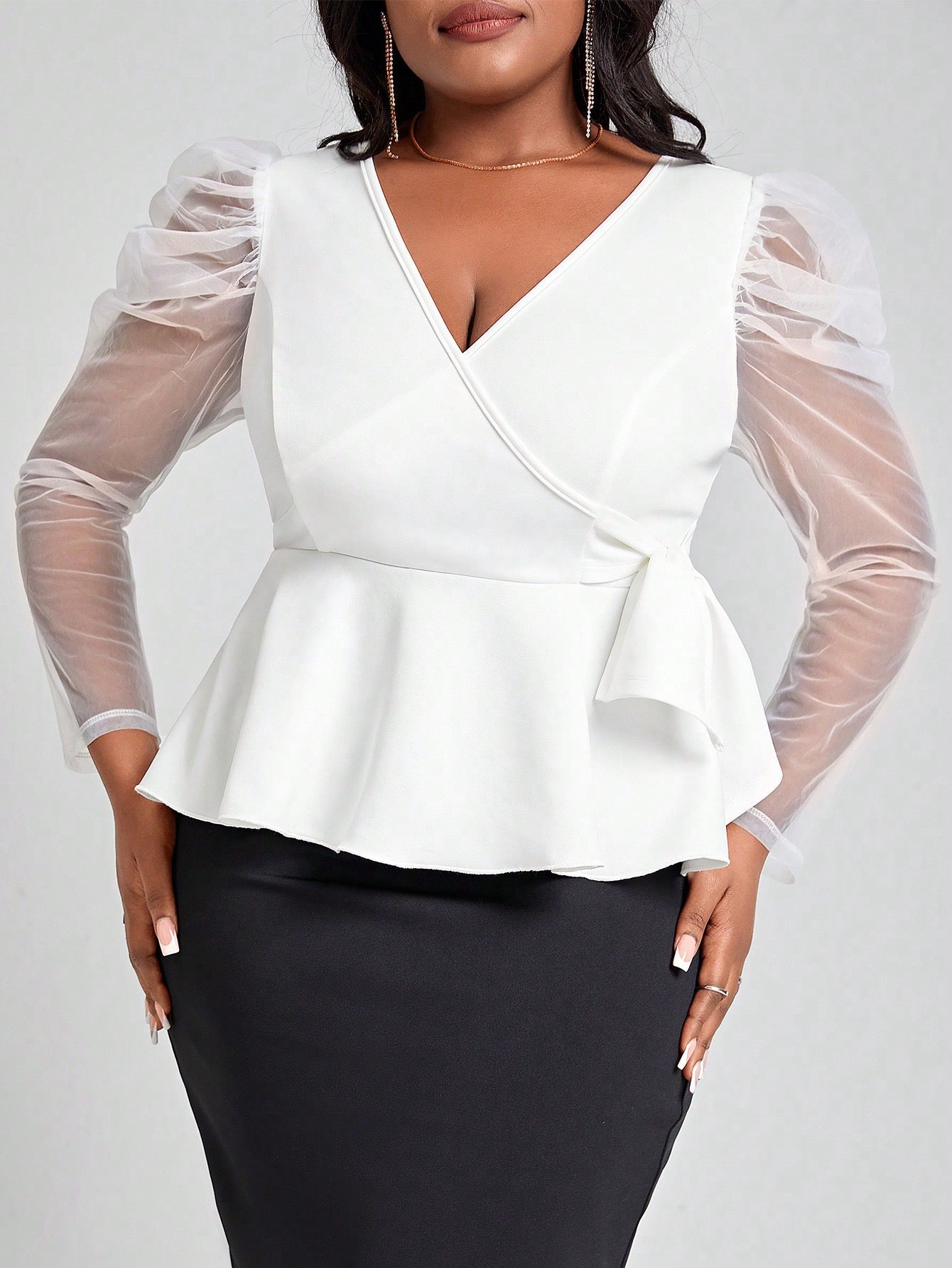 Wrap Blouse - White