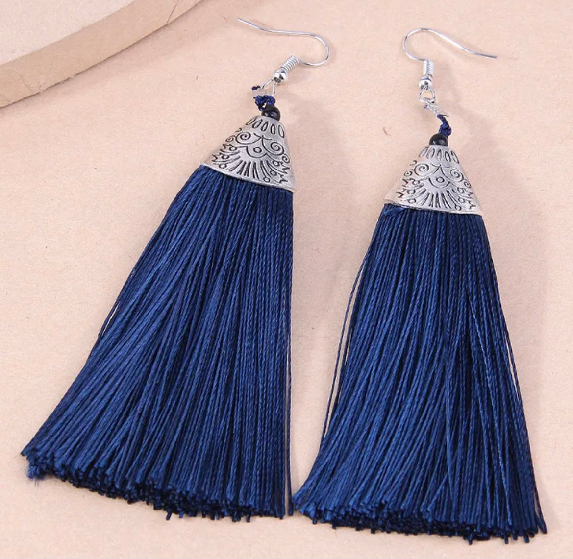 Tassel Earring - Blue