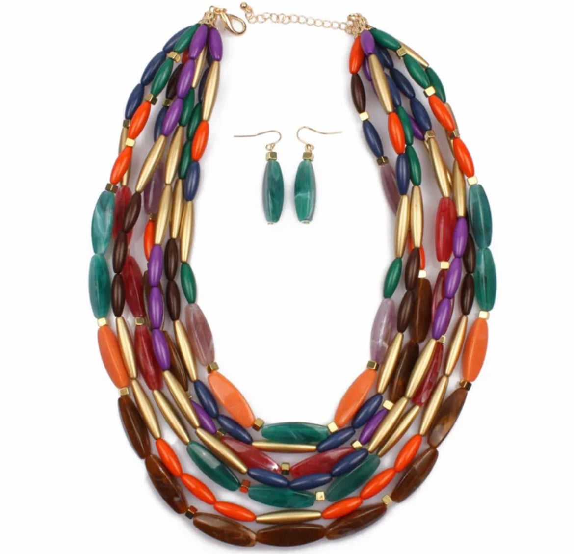 Rainforest Multi- Colored Necklace