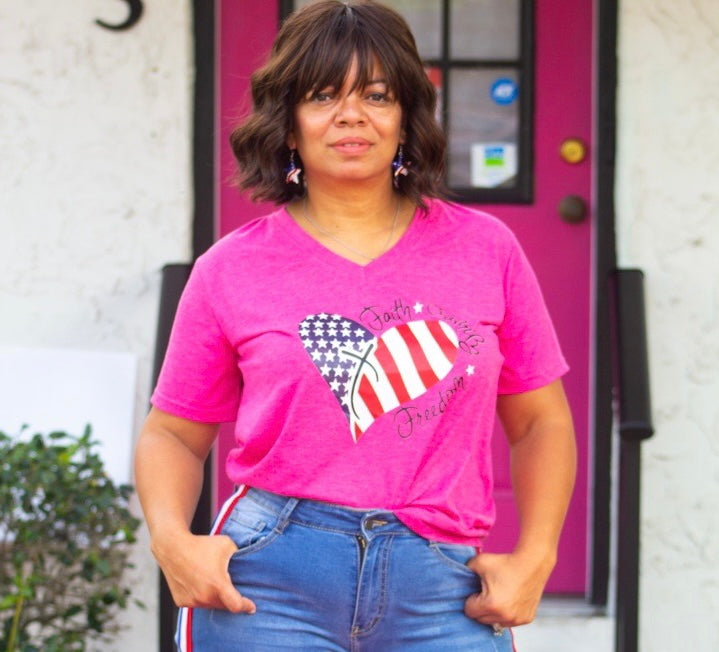 Faith Family Freedom Graphic T-Shirt