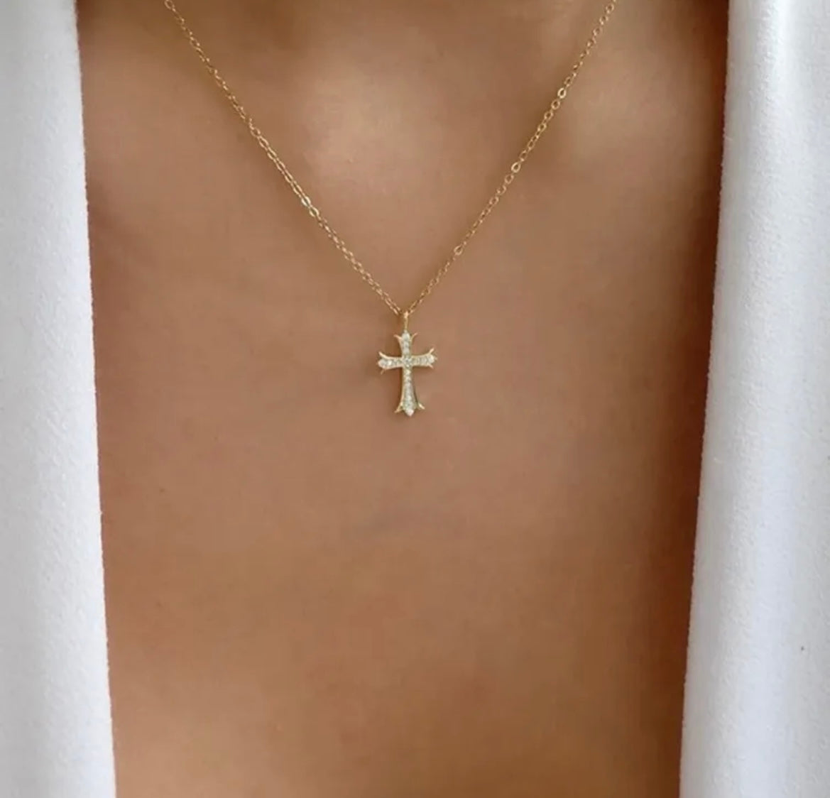 Celtic Cross Necklace - Gold