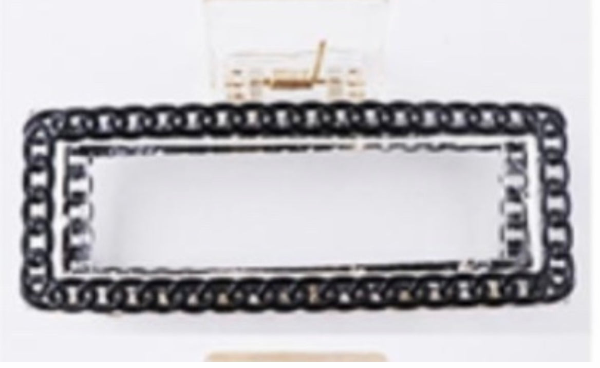 Rectangle Chain Hair Claw